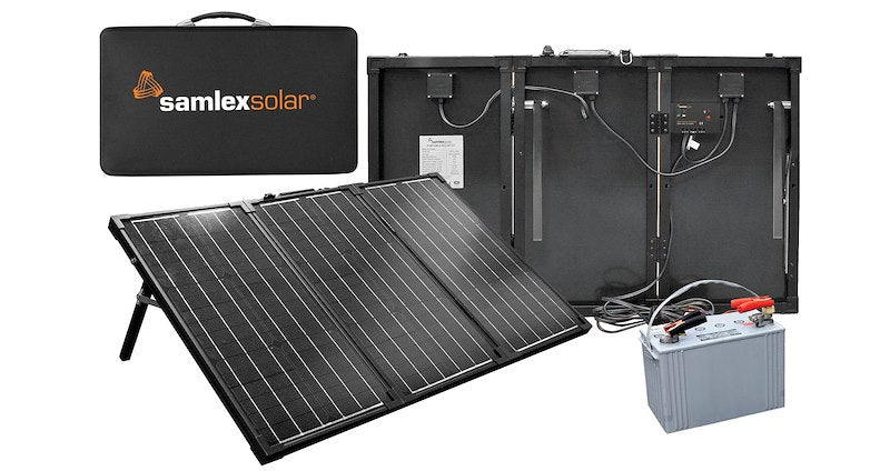 Samlex 90W Portable Solar Kit MSK-90 – Foldable Panels with 10A PWM - Used RV Parts