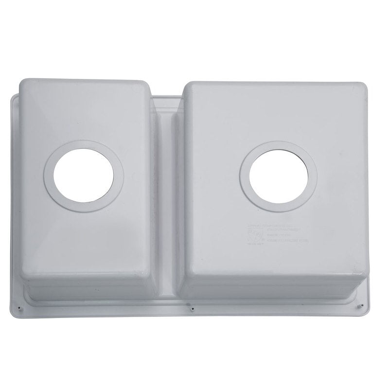 Évier de cuisine double blanc pour camping-car de 25 po – Encastrable en ABS 
