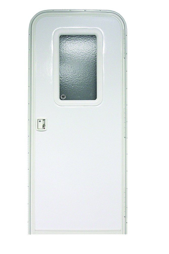 30" x 68.5" Radius Entry Door - Clover Mist with Fixed Window