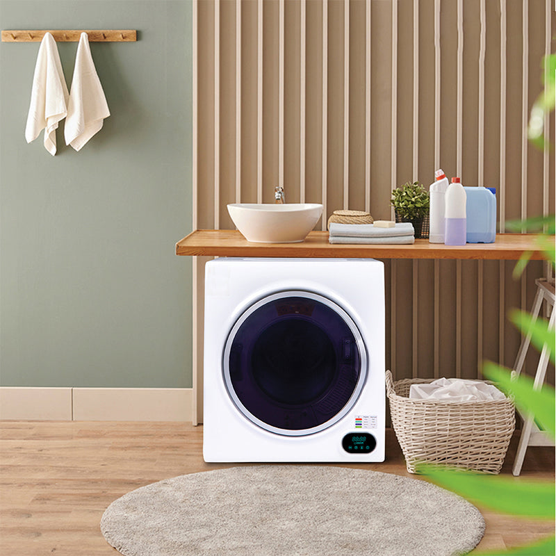 3.5 Cu. Ft. Compact Short RV Dryer – White, Vented, Stackable, Sensor Dry, 21-852W