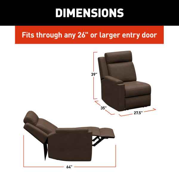 Thomas Payne Right-Hand Recliner – Satula Brown – 2024044091