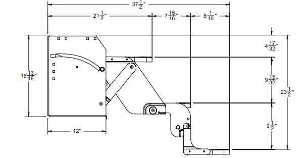 Triple Manual RV Entry Steps – 24" Width, 9" Rise SMFP-3200L