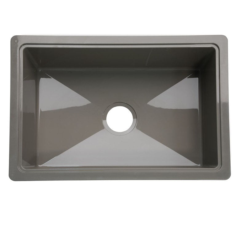 Évier de cuisine simple pour camping-car de 25 po – Aspect inox, montage en surface, ABS