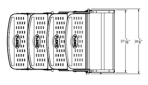 Four Manual RV Entry Steps – 24" Width, 8" Rise SMFP-4400