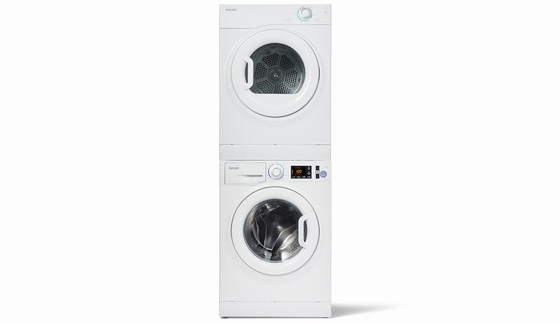RV Vented Clothes Dryer – 4.0 Cu. Ft., 120V, Stackable, Timed/Auto Dry, White