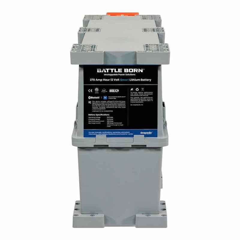 12V GC3 Lithium Deep Cycle RV Battery 270Ah Heated Smart LiFePO4 – BBGC3IH