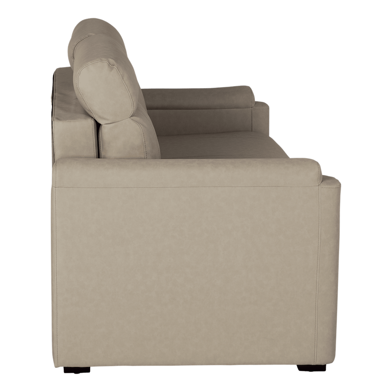 Canapé 2 places pliable en trois parties pour camping-car, 62 po, beige Altoona, avec rangement intégré