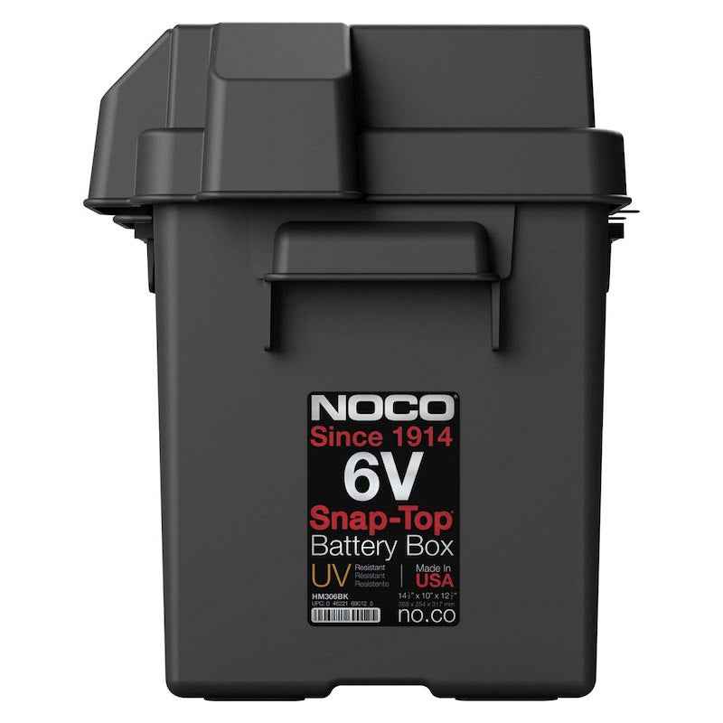 6 Volt Snap-Top Battery Box Vented – NOCO BG6V (HM306BKS)