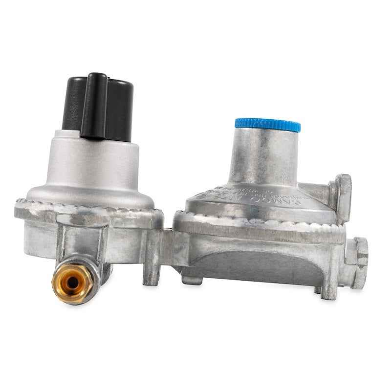 Camco 59005 RV Auto Changeover Propane Regulator – Two-Stage Vertical Mount