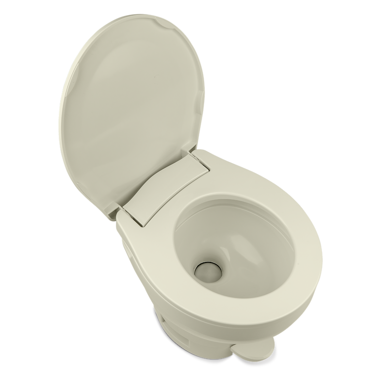 Thetford Aqua-Magic VI High Profile RV Toilet – Pedal Flush, Parchment 31836 - Used RV Parts