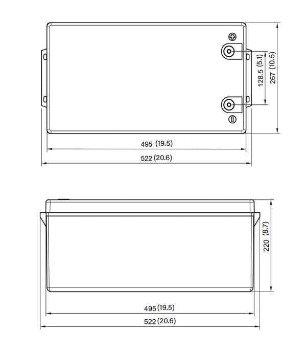 RELiON Legacy Series Lithium Battery RB200 Group 8D 12V 200Ah Marine Deep Cycle