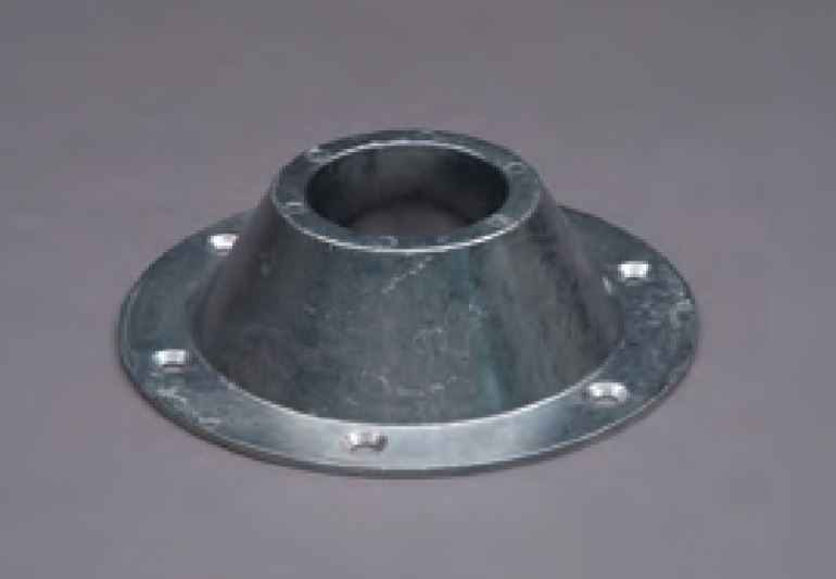 RV Table Leg Base – Standard Round Cone Surface Mount 6-1/2" Steel | HG-SB