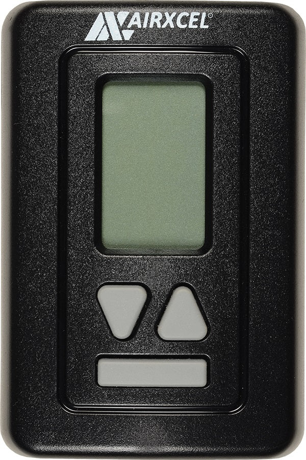 Coleman-Mach Wall Thermostat – Digital, 12V DC, Heat/Cool Control, LCD Readout, Black