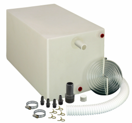 26 Gallon Fresh Water Tank with Adapters & Tubing – Food Grade Polyethylene