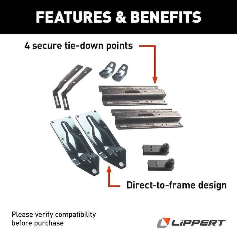 BFO 4Pcs Stake Pocket Camper Tie Downs – Universal Fit Replacement For TDSF
