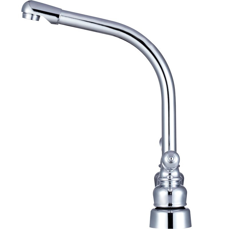 RV Kitchen Faucet – 10" Hi-Rise Spout, 8" Deck Mount, Chrome