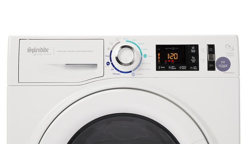 Vented Washer Dryer Combo – 15 lb Capacity, 120V, White