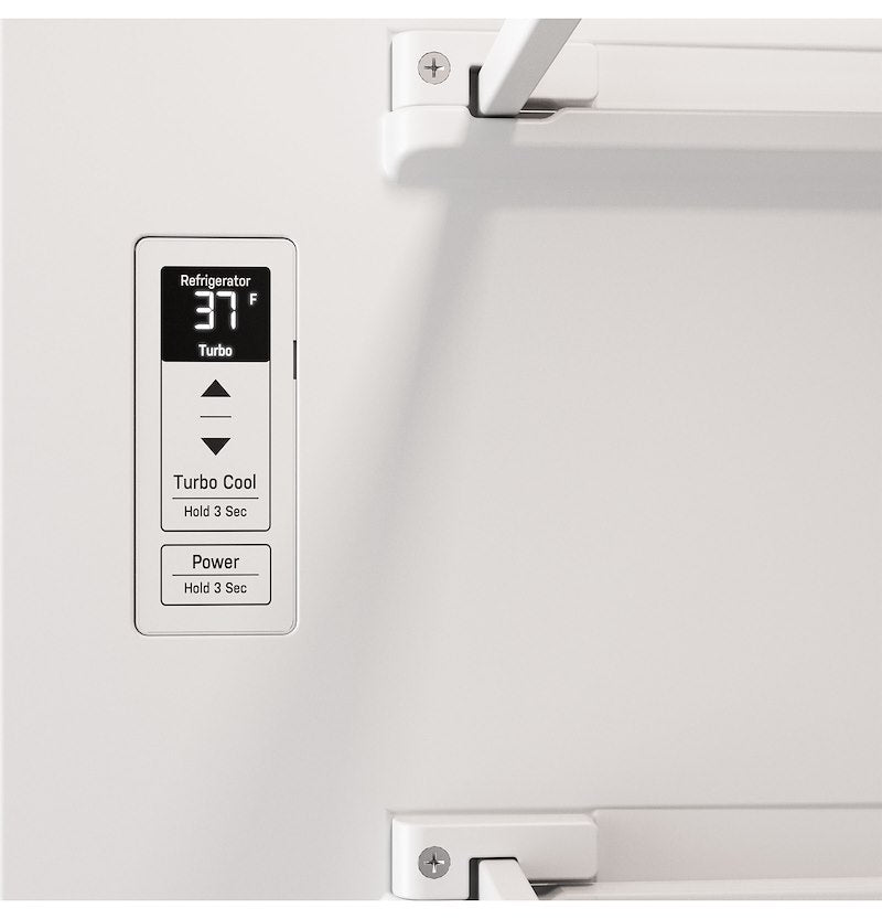 Réfrigérateur GE Profile 12 V pour VR – 10 pi³, congélateur inférieur, acier inoxydable, refroidissement turbo
