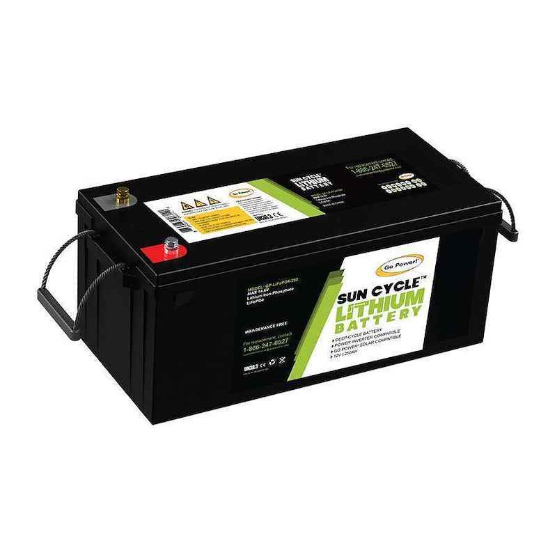Go Power Lithium Solar Battery GP-LIFEPO4-250 Group 31 12.8V 250Ah Deep Cycle
