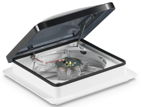 Fan-Tastic Manual Roof Vent – 3-Speed Reversible Fan, Smoke Dome
