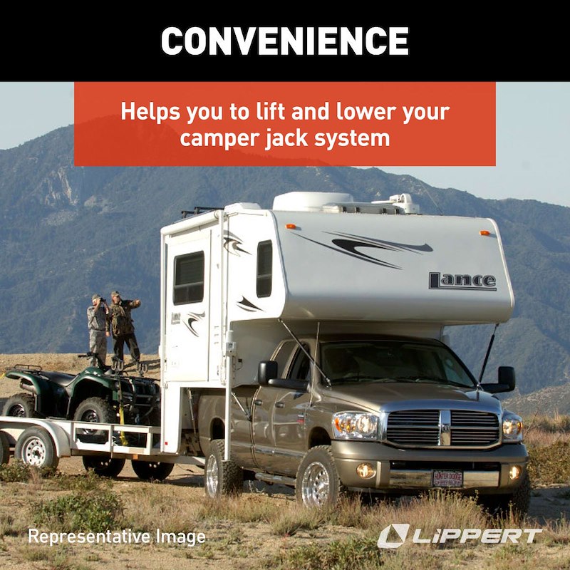 Happijac 182912 Camper Jack Crank Drill Bit Adapter – Hex Drive