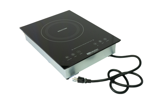 Invision 3308A Induction Cooktop SIA-1001 Single Burner 1800W – 11.8" Black Glass