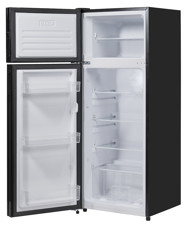 Invision 12V RV Fridge 8 Cu Ft – Left Hand Hinge, Stainless Steel 180-4742