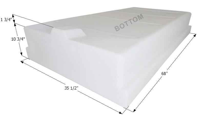 100 Gallon RV Fresh Water Tank – Roto Molded One-Piece White Tank by ICON