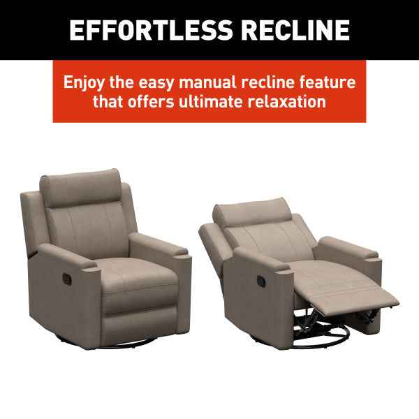 Thomas Payne Swivel Glider Recliner – Driftwood – 2024044209