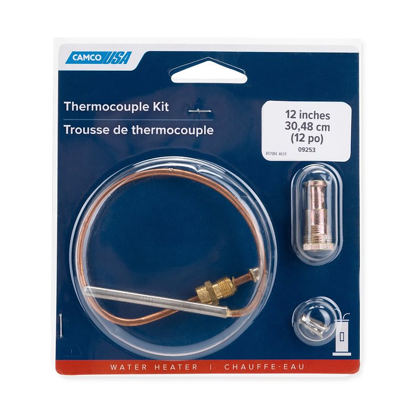 Sonde thermocouple de 12 pouces pour chauffe-eau et chaudières de camping-car