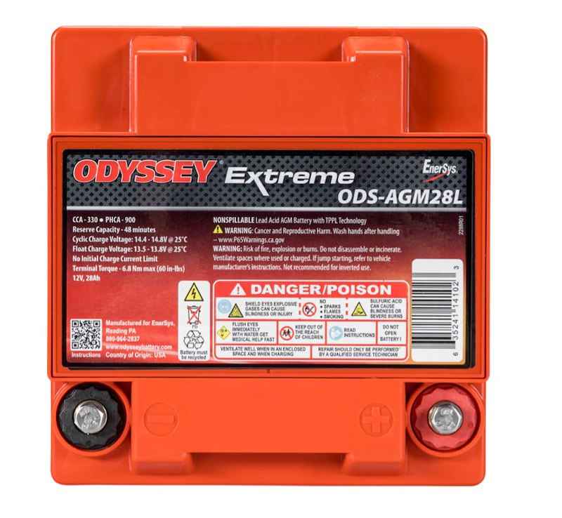 AGM Powersports Battery Odyssey Group 28 28Ah 330CCA ODS-AGM28L