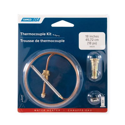 Sonde thermocouple de 18 pouces pour chauffe-eau et chaudières à gaz pour camping-cars