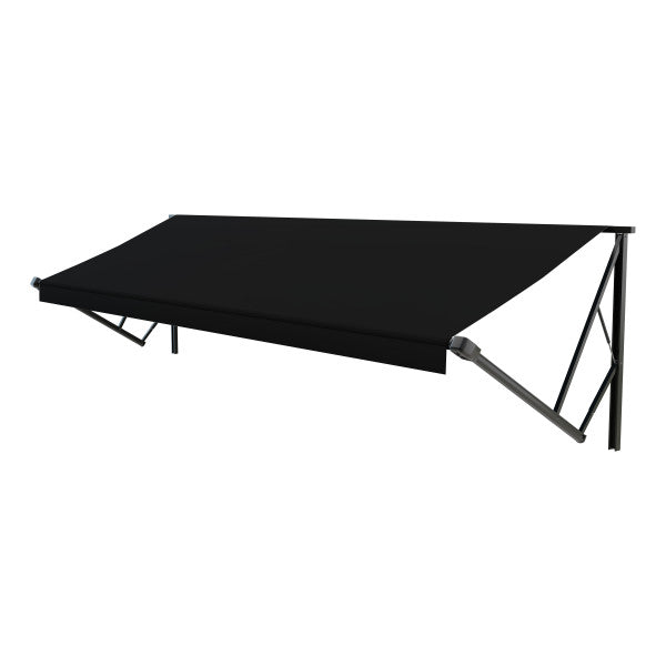 Solera 14' RV Patio Awning – Solid Black Vinyl | 8' Extension