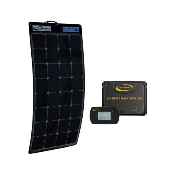 Go Power Eclipse 190W MPPT Flexible Solar Kit GP-ECLIPSE-FLEX-190 – 30A Controller - Used RV Parts