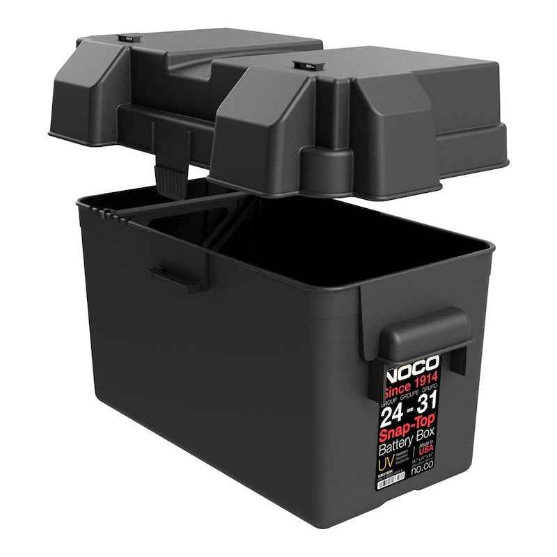 Group 24–31 Snap-Top Battery Box Vented – NOCO BG31 (HM318BKS)
