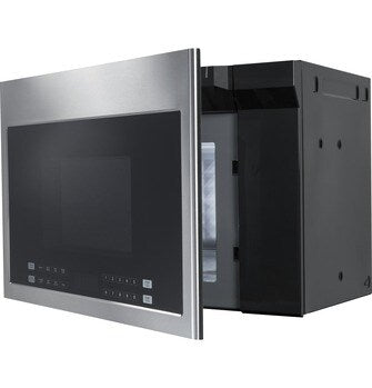 Four à micro-ondes Haier de 1,4 pi³ – 1 000 W, cuisson par capteur, argent, avec écran LED et plateau tournant
