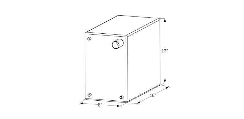 6 Gallon Roto-Molded Fresh Water Tank - White