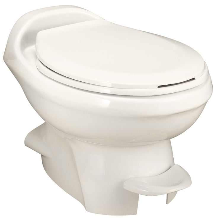 Thetford Aqua-Magic Style Plus Low Profile RV Toilet – Pedal Flush, Bone 34438 - Used RV Parts