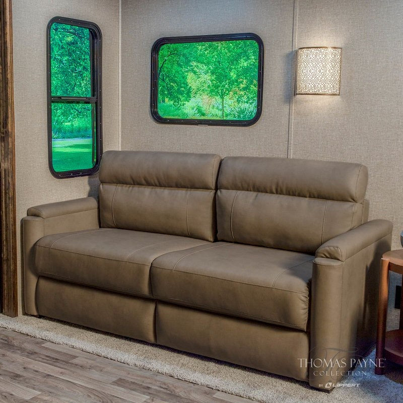 Sofá plegable para autocaravana Thomas Payne, color tostado Grummond, 183 cm