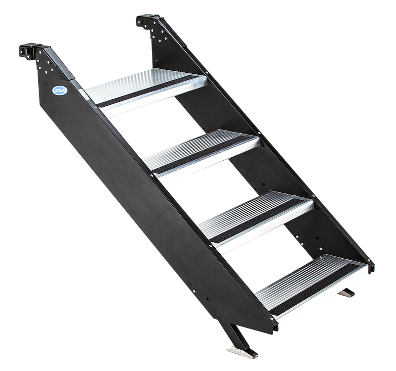 RV Entry Step – 4-Step Aluminum Quick-Release RV Steps – STP-223