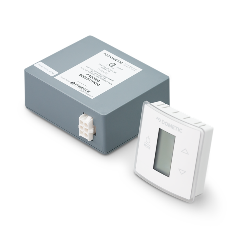 Dometic Single Zone RV Thermostat – Cool/Furnace, Programmable, LCD, 12V, Polar White