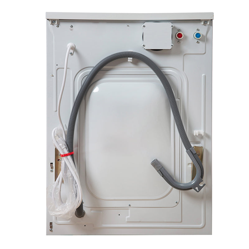 White 15 lb Washer Dryer Combo – 110V, Convertible Drying