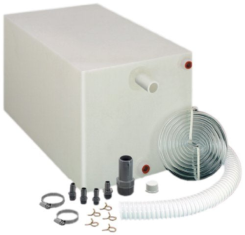 12 Gallon Food Grade Polyethylene Fresh Water Tank - Complete Kit with Fittings & Tubing