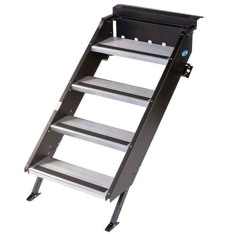 4-Step Strut-Assisted Folding Aluminum RV Step System – STP-214