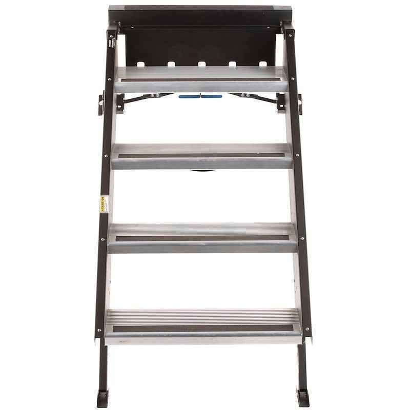 4-Step Strut-Assisted Folding Aluminum RV Step System – STP-214