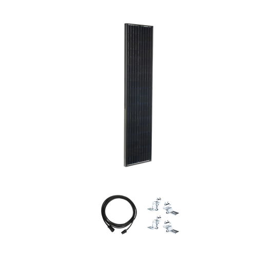 Zamp Solar KIT1022 95W Legacy Black Expansion Solar Kit – Monocrystalline Panel - Used RV Parts