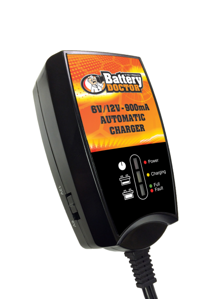 Battery Charger Battery Doctor 6V 12V Automatic 0.9A 20026