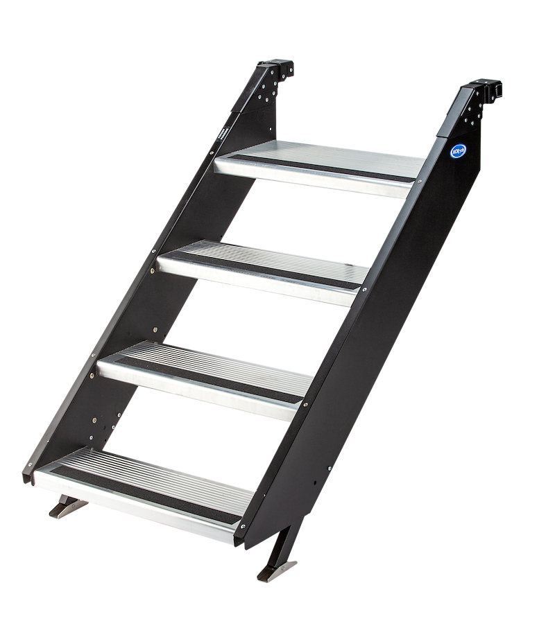 RV Entry Step – 4-Step Aluminum Quick-Release RV Steps – STP-223