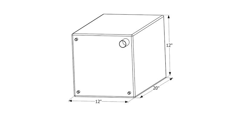 12 Gallon Roto-Molded Fresh Water Tank - White