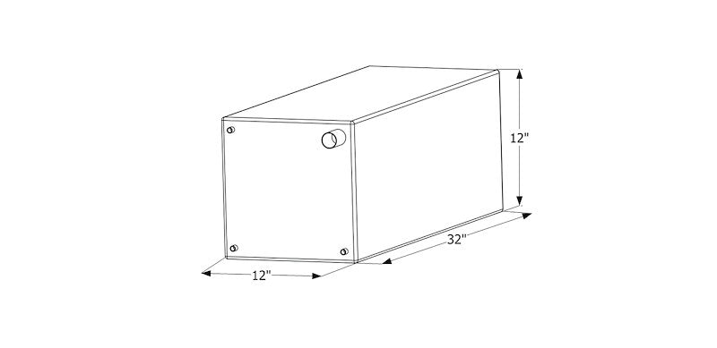 20 Gallon Roto-Molded Fresh Water Tank